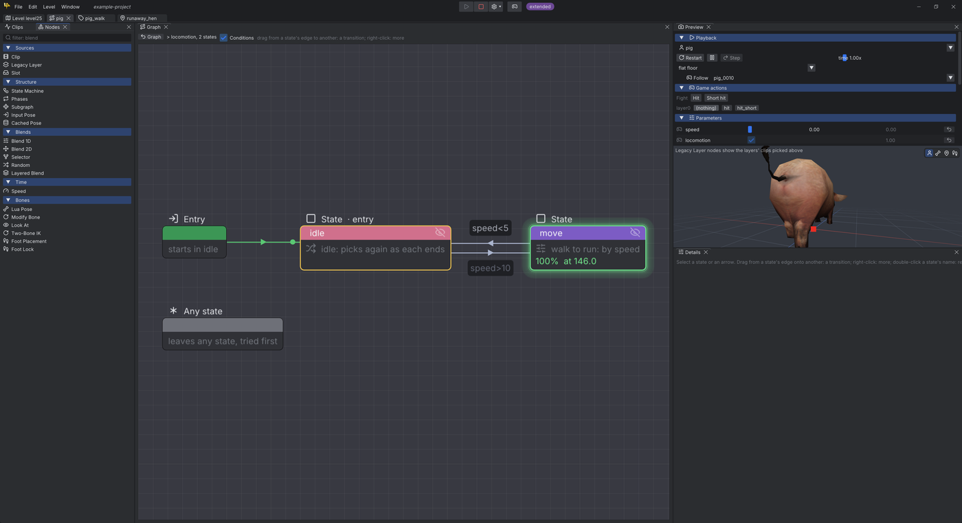 Live graph